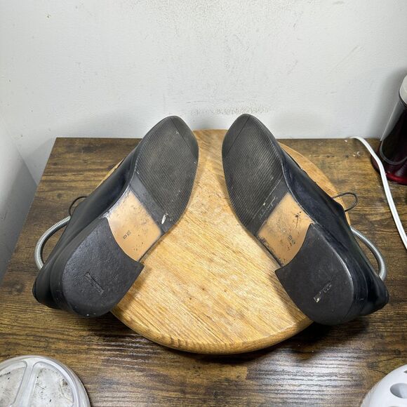 Salvatore Ferragamo Studio Shoes Mens Size 10 D Leather Lace Up Dress Square Toe - Picture 7 of 10